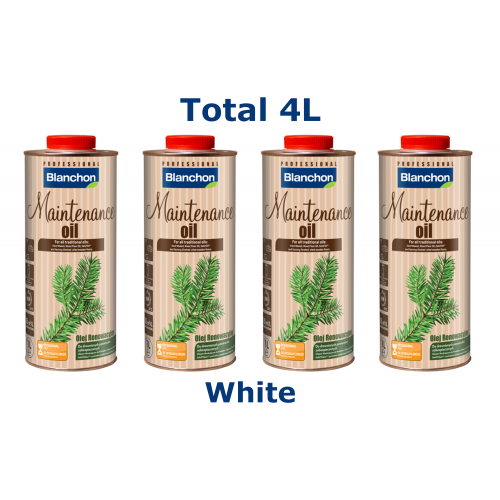 Blanchon MAINTENANCE OIL 4 ltr (four 1 ltr cans) WHITE 01709024 (BL)